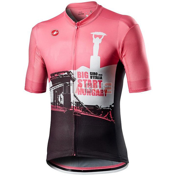 Maglia Giro d'Italia Manica Corta 2020 Bianco Nero Rosa